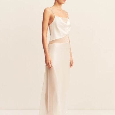 Shona Joy Iza Silk Contrast Maxi Dress - Image 2