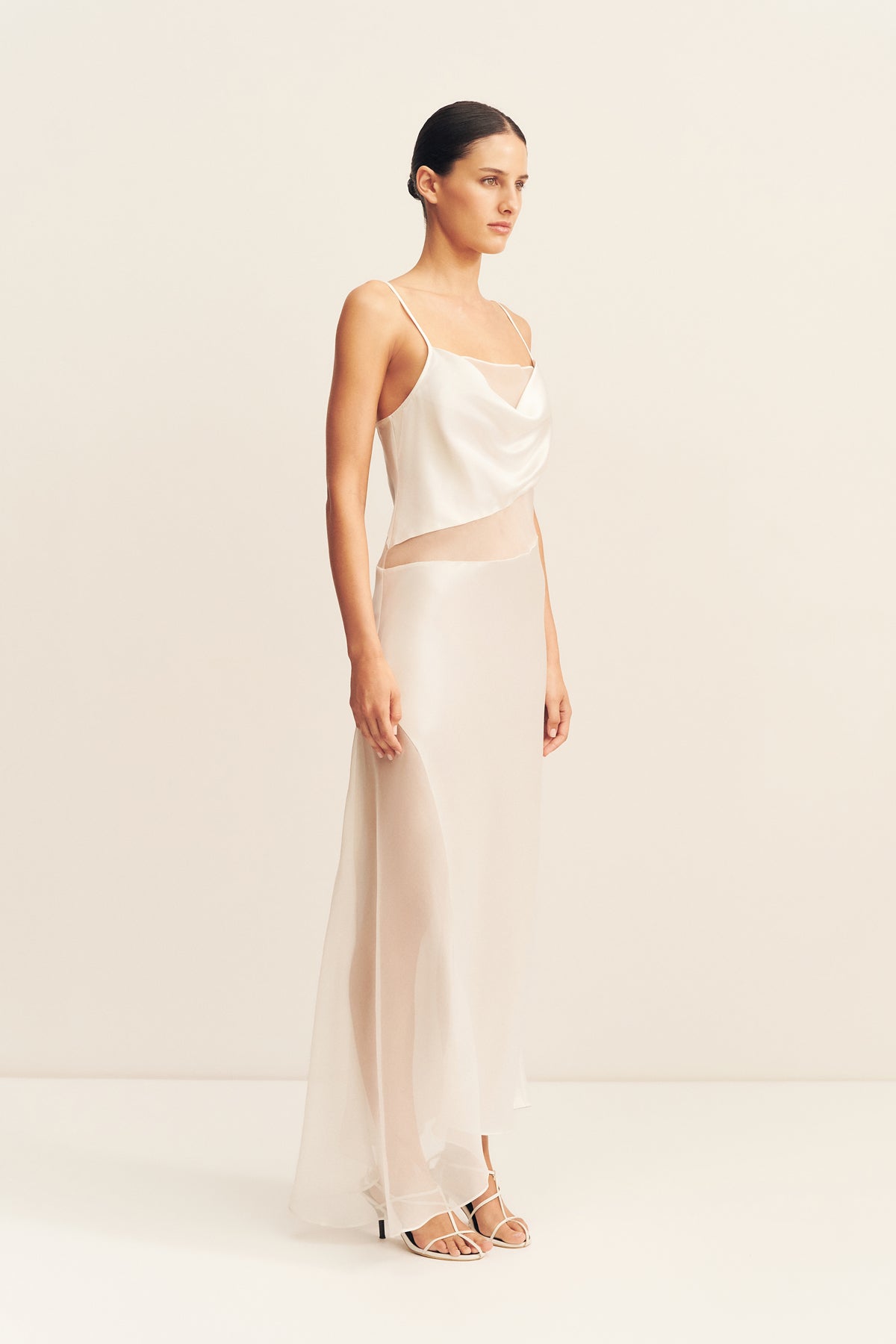 MNSJ140926213050074_2 Shona Joy Iza Silk Contrast Maxi Dress - Image 2