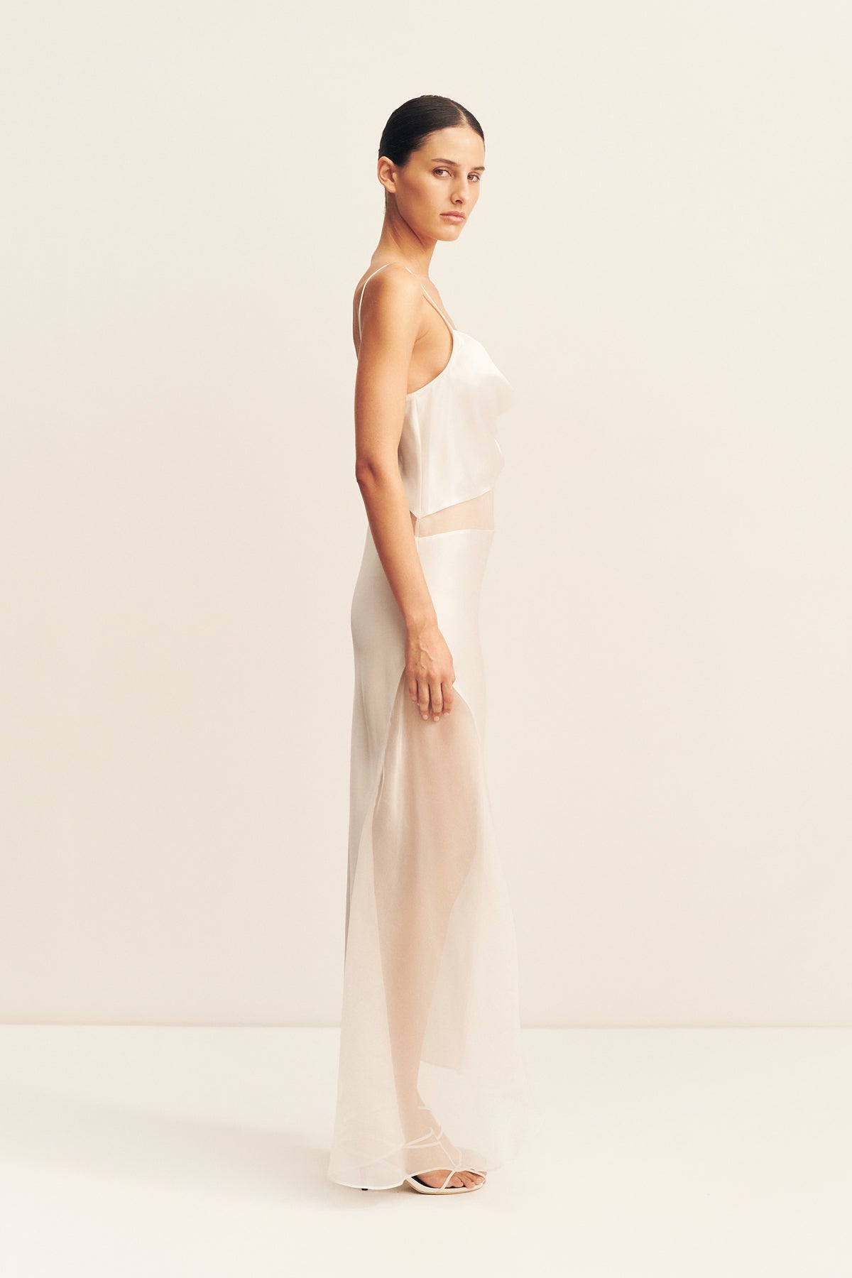 MNSJ140926213050074_3 Shona Joy Iza Silk Contrast Maxi Dress - Image 3