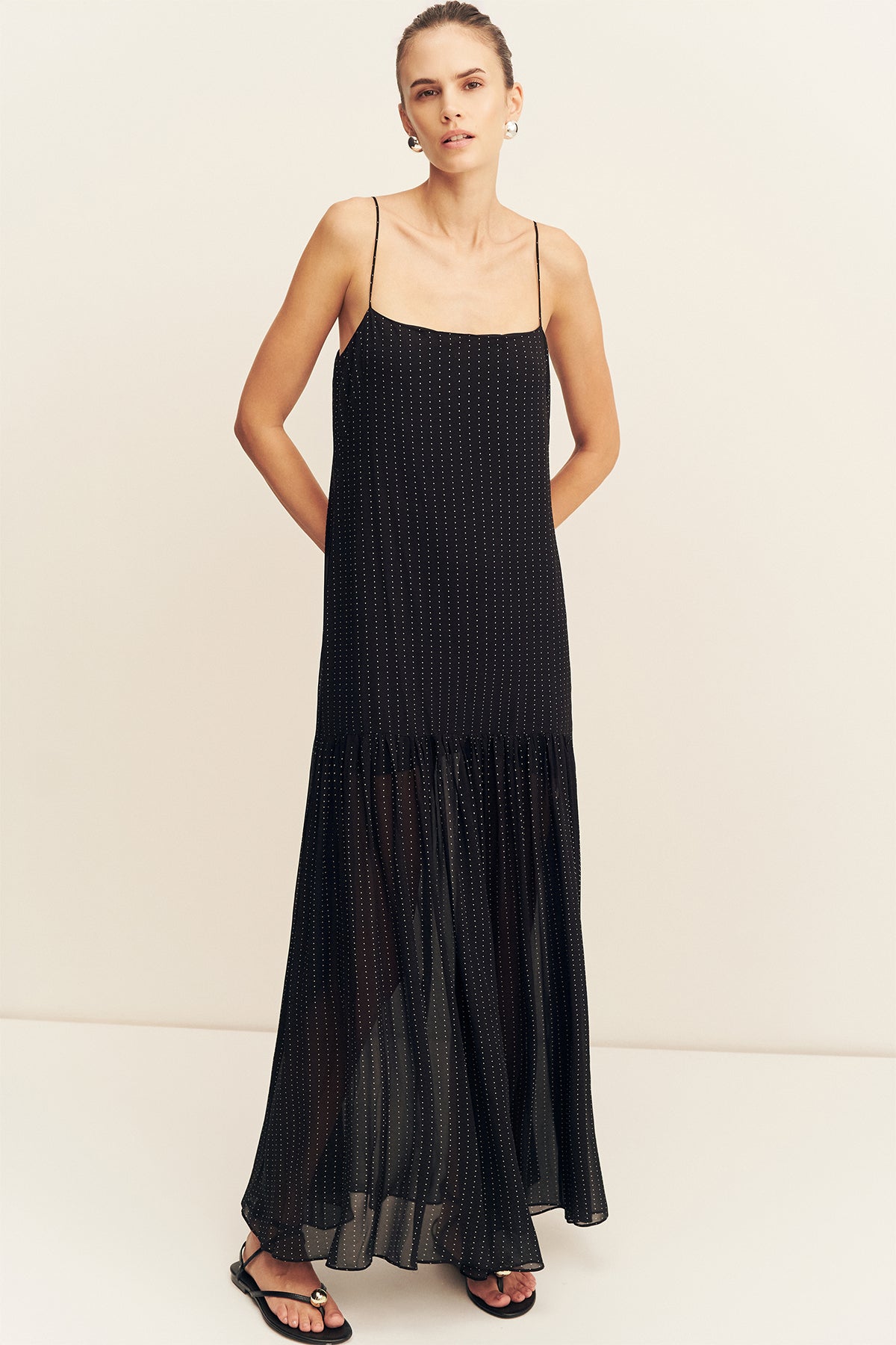MNSJ140926213050077_3 Shona Joy Irving Polka Dot Maxi Dress - Image 3
