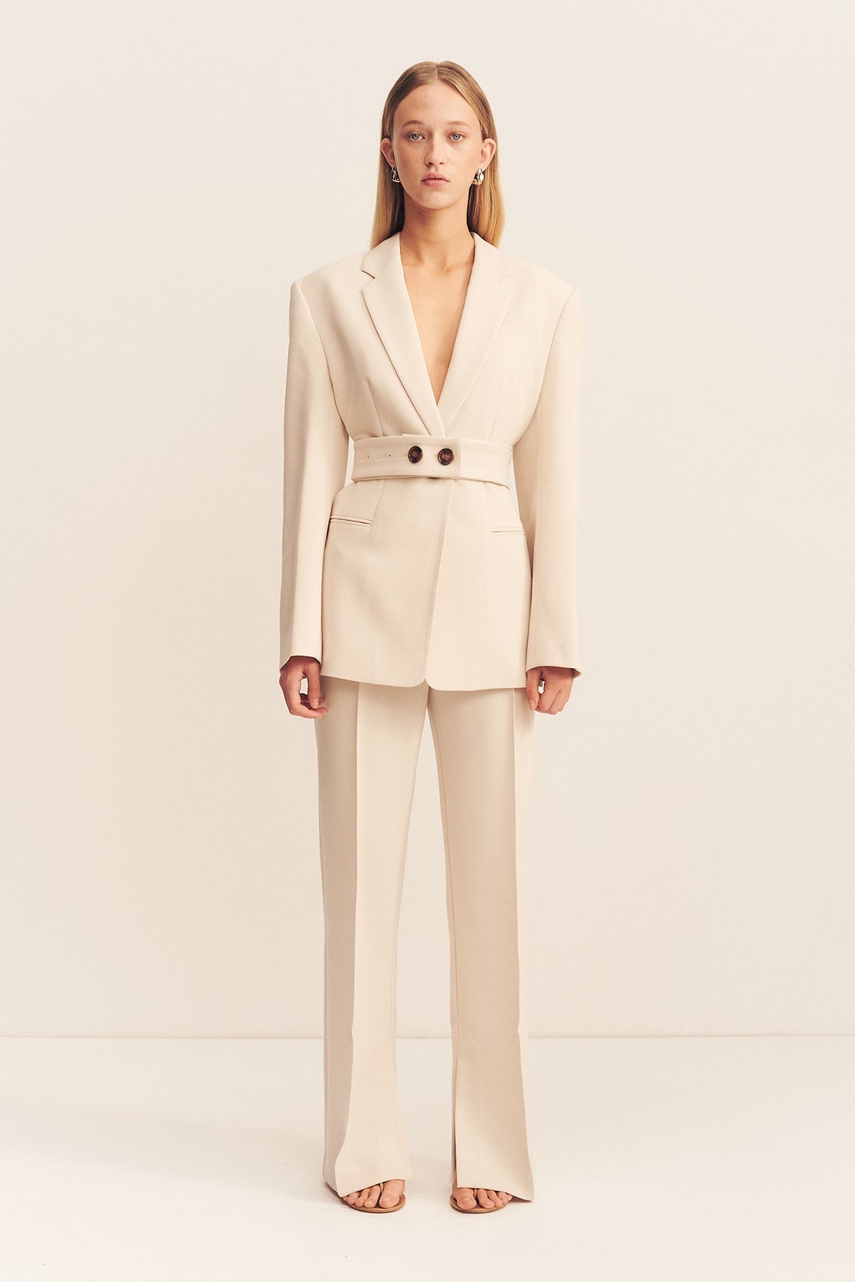 Shona Joy Irena Hourglass Single Breasted Blazer With Belt - Image 1