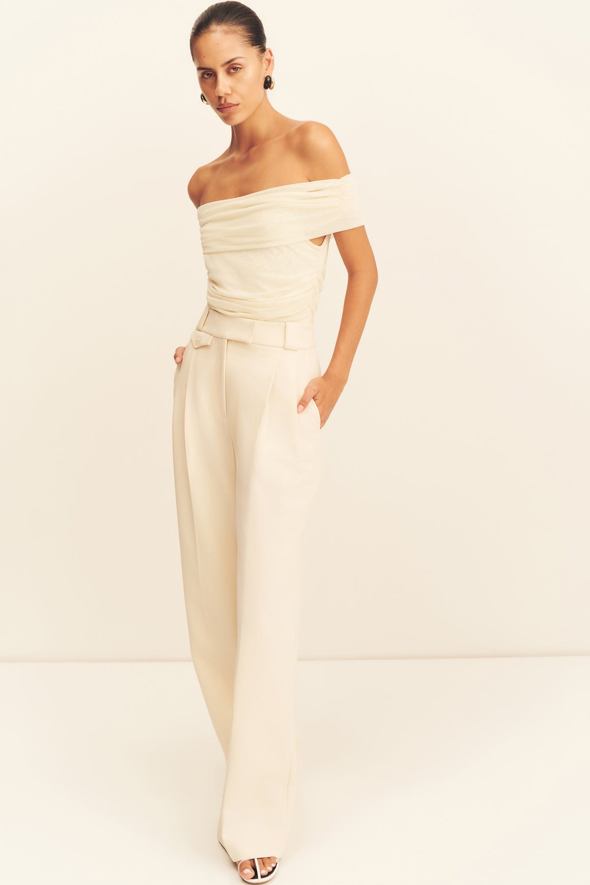 MNSJ140926213050079_2 Shona Joy Irena High Waisted Tailored Pant - Image 2