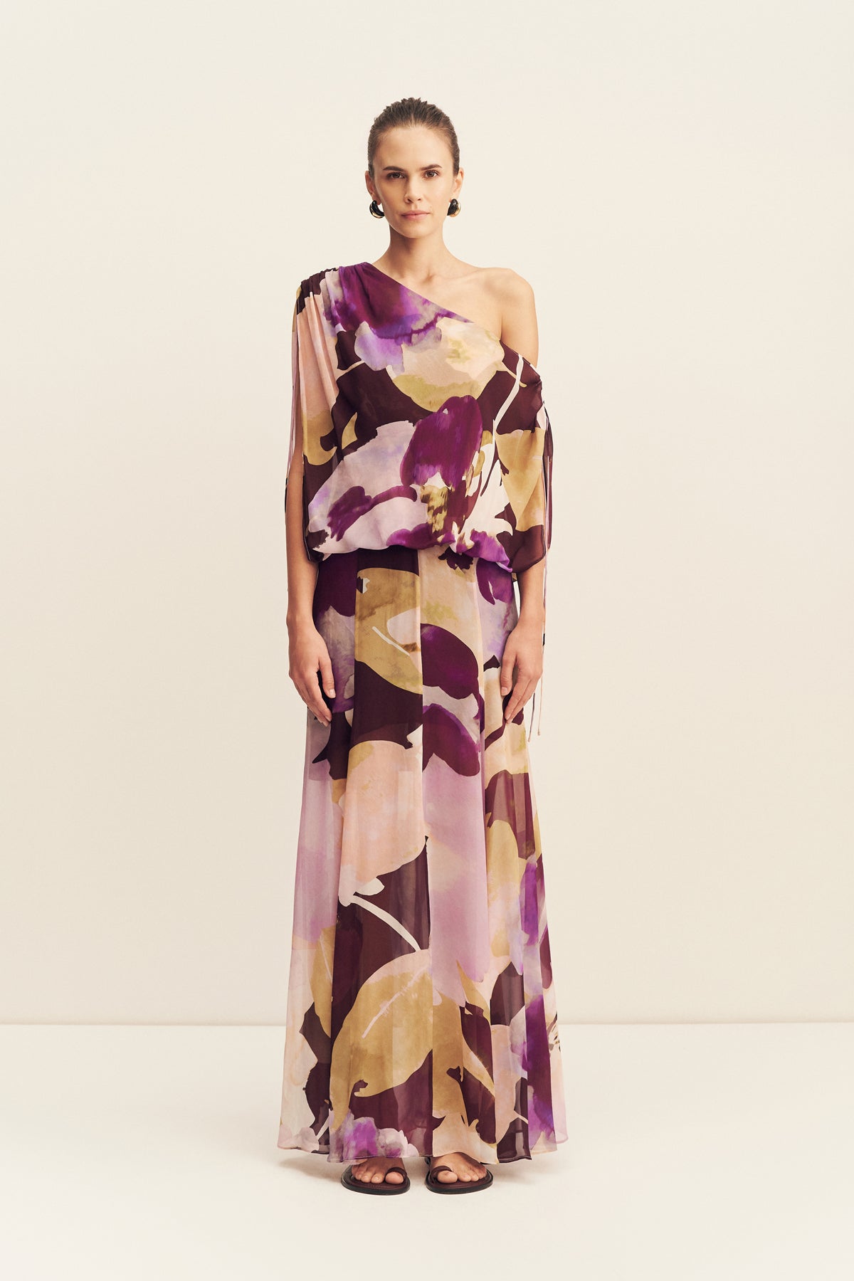 Shona Joy Gia Off Shoulder Blouson Maxi Dress - Image 1