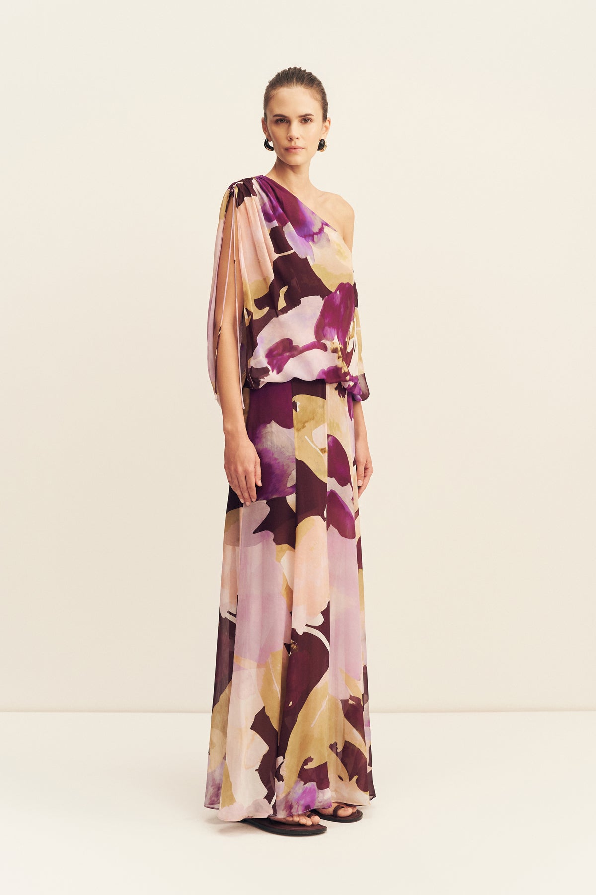 MNSJ140926213050081_3 Shona Joy Gia Off Shoulder Blouson Maxi Dress - Image 3