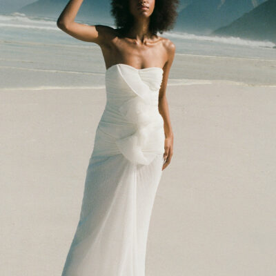 Shona Joy Federick Pleated Ruffle Maxi Dress - Image 2