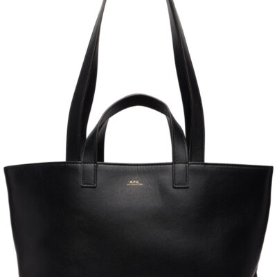 A.P.C. Black Drummer Small Tote