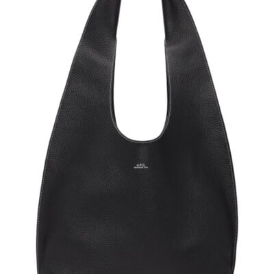 A.P.C. Black Neige Clou Bag