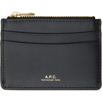 A.P.C. Black Paris Card Holder