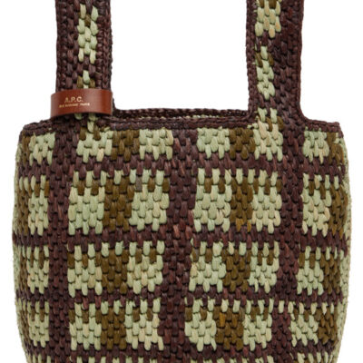 A.P.C. Brown & Green Pecan Bag