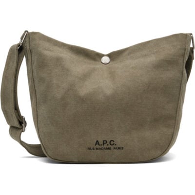 A.P.C. Khaki Besace Journal Small Bag