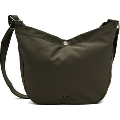 A.P.C. Khaki Journal Satchel Bag