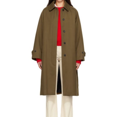 A.P.C. Khaki Water-Repellent Wool Jacket