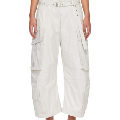 Acne Studios Beige Belt Cargo Pants