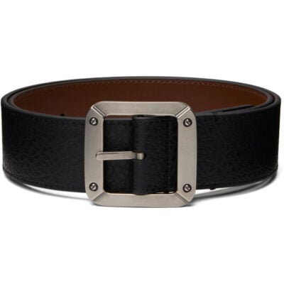 Acne Studios Black Grainy Reversible Belt