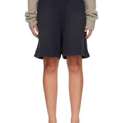 Acne Studios Black Vintage Fleece Shorts