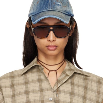Acne Studios Blue Carily Trafalgar Cap