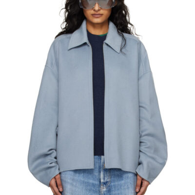 Acne Studios Blue Cashmere Jacket