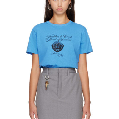 Acne Studios Blue Graphic Jersey T-shirt
