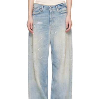 Acne Studios Blue Loose Fit 1981 Jeans