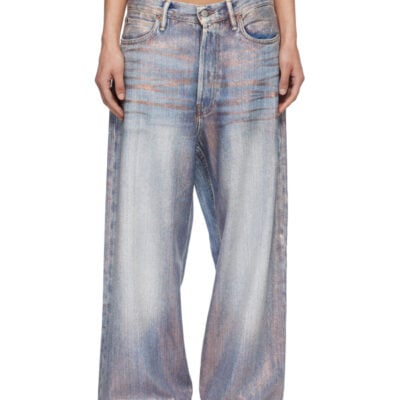 Acne Studios Blue Loose Glitter 1981 Jeans