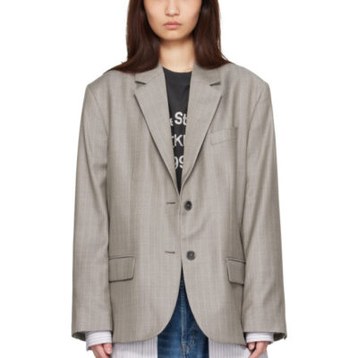 Acne Studios Gray Layered Suit Blazer