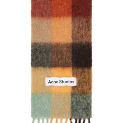 Acne Studios Multicolor Mohair Checked Scarf