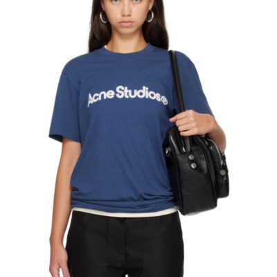 Acne Studios Navy Graphic T-shirt