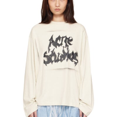 Acne Studios Off-White Gothic Logo T-shirt