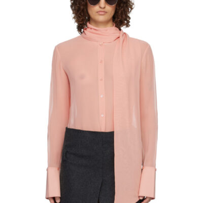 Acne Studios Pink Silk Shirt