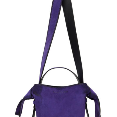 Acne Studios Purple Musubi Mini Suede Crossbody Bag