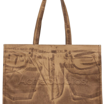Acne Studios Tan Logo Shopper Tote