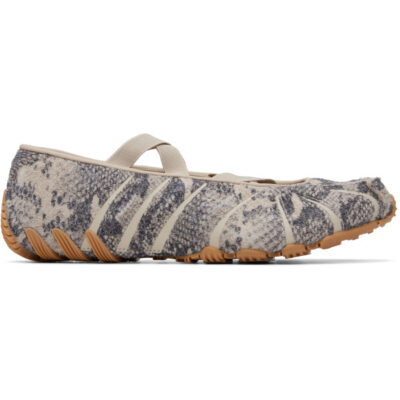 Adidas Originals Beige & Gray Ghost Sprint Ballerina Flats