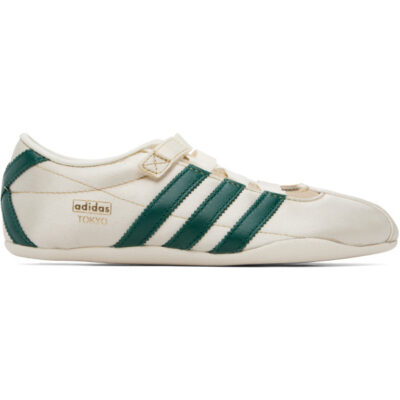 Adidas Originals Off-White & Green Tokyo MJ Sneakers