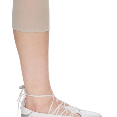 Adidas Originals Silver & White Taekwondo Mei Ballerina Flats