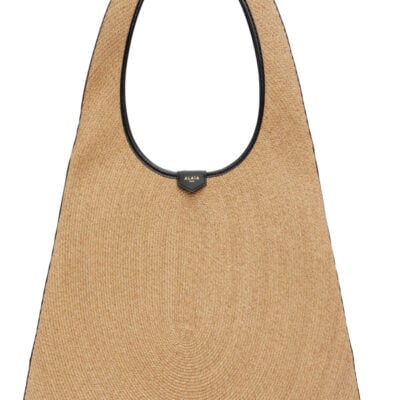 Alaïa Beige One Piece Paper Straw Tote