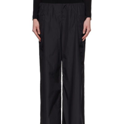 Alaïa Black Nylon Track Pants