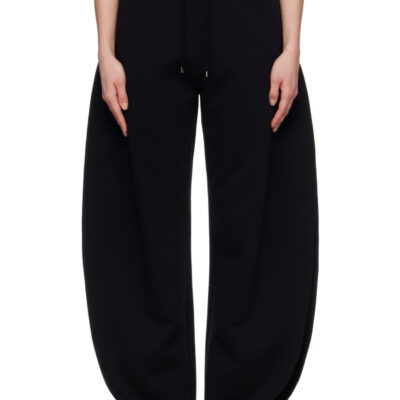 Alaïa Black Petal Fleece Sweatpants