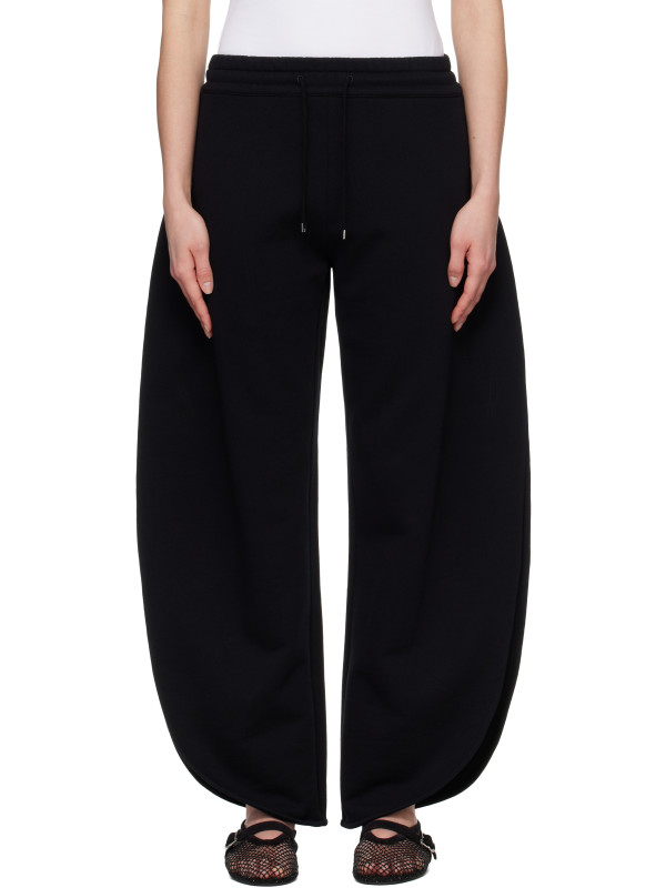 Alaïa Black Petal Fleece Sweatpants