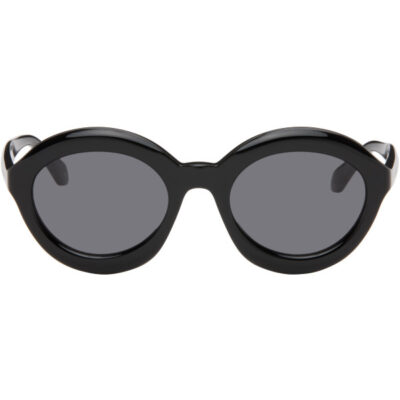 Alaïa Black Round Sunglasses