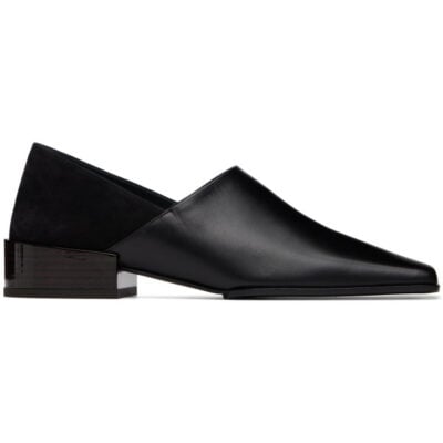 Alaïa Black Square Slipper Loafers