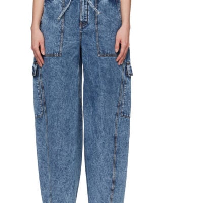 Alaïa Blue Cargo Jeans