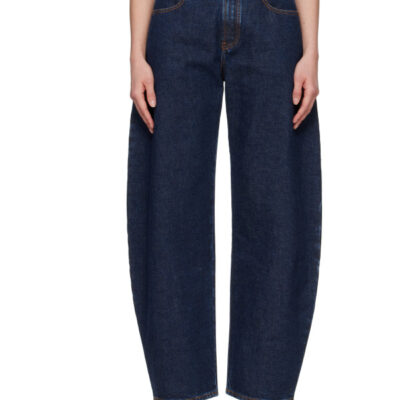 Alaïa Blue Low Round Jeans