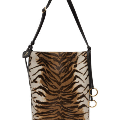 Alaïa Brown Hip Small Bucket Bag