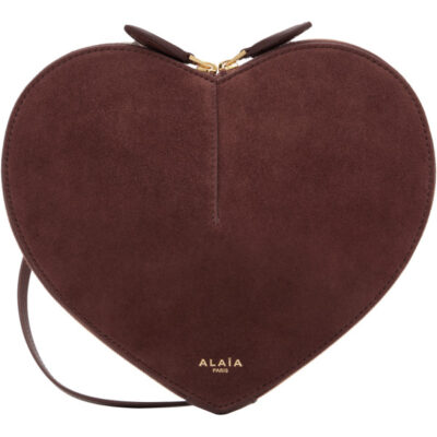 Alaïa Brown 'Le Coeur' Bi-Material Bag