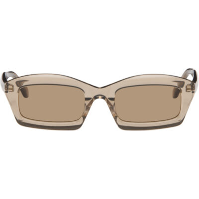 Alaïa Brown Rectangular Sunglasses