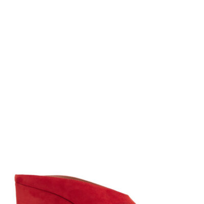 Alaïa Orange Cube Thong Mule Sandals