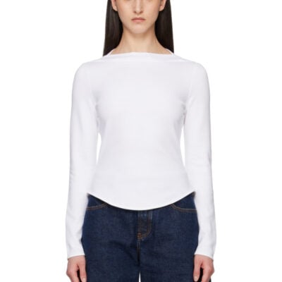 Alaïa White Cotton T-shirt