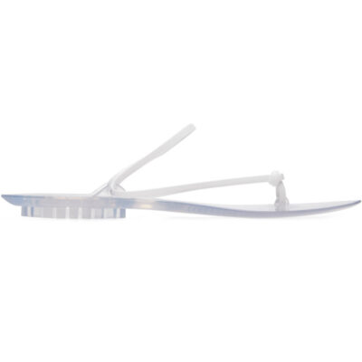 Alaïa White Invisible Thong Sandals