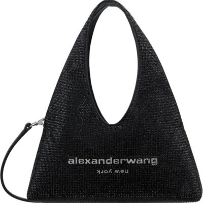 Alexander Wang Black Pike Crystal Mini Bag