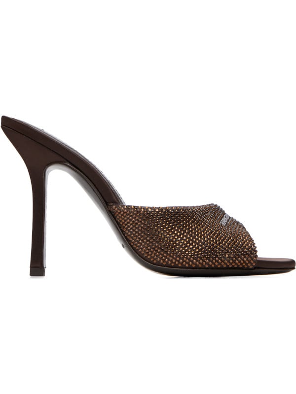 Alexander Wang Brown Cher 105MM Mule Heeled Sandals